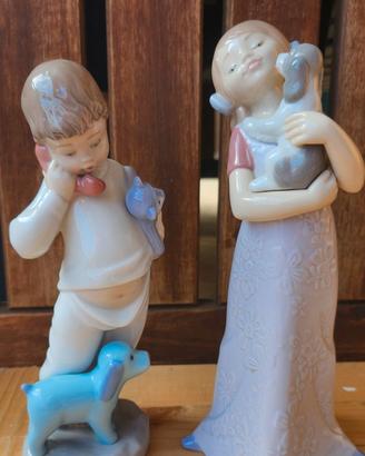 Due statuette in porcellana NAO, perfette condizio