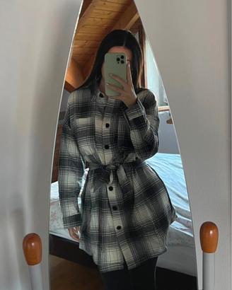 Camicia Lunga a Quadri Tezenis - Nuova con Cintura