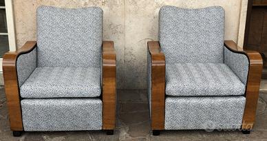 Coppia di poltrone decò