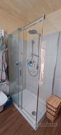 box doccia 80x120 e soffione esterno