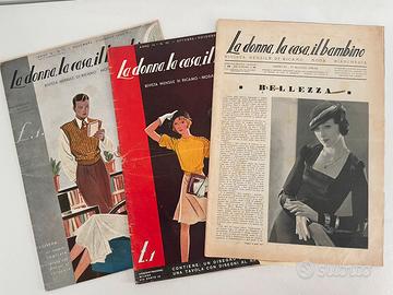 Riviste LA CASA LA DONNA IL BAMBINO anni '30 - Libri e Riviste In vendita a  Sassari