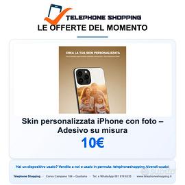 Skin personalizzata iPhone con foto – Adesivo