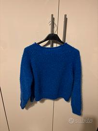 Maglione blu elettrico