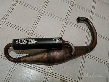 Marmitta Polini scooter team 4 minarelli verticale