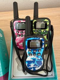 Set di 3 Walkie talkie per bambini