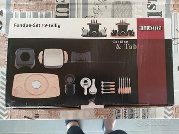 kit per fonduta Kasanova metall e kunst
