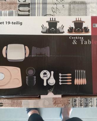 kit per fonduta Kasanova metall e kunst