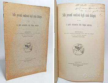 SULLE PRESENTI CONDIZIONI DEGLI STUDII FILOLOGICI