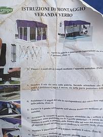 Veranda chiusa per Camper Roulotte o altro