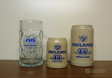 Paulaner boccali birra Oktoberfest