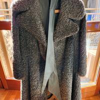 pelliccia agnello persiano , con cintura