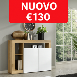 Mobile ingresso moderno bianco e legno - NUOVO