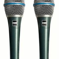 Coppia Microfoni voce professionali beta 87a nuovi
