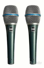 Coppia Microfoni voce professionali beta 87a nuovi