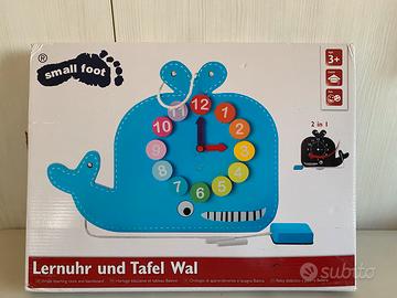Orologio di apprendimento e lavagna Balena
