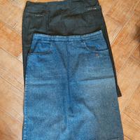 2 Gonne jeans taglia 54-56