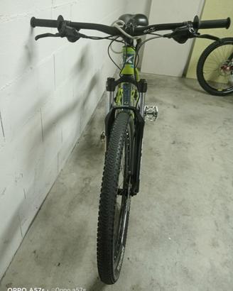 bicicletta giallo fluo per ragazzo 11/14 anni 