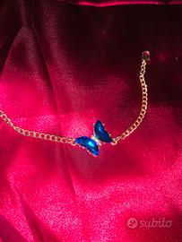 Bracciale con farfalla blu – elegante e delicato