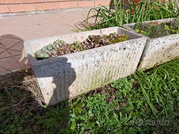 Fioriere in cemento da giardino 