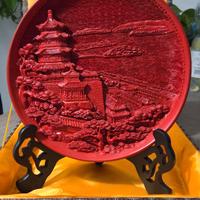 Piatto in cinabro cinese