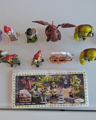 KINDER SORPRESA  SHREK 4 + 9 CARTINE + 2 VARIANTI