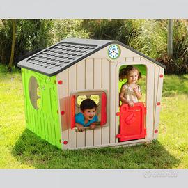 Casetta Giardino Bambini in Plastica Multicolor
