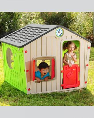 Casetta Giardino Bambini in Plastica Multicolor