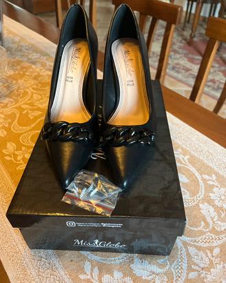 Scarpa Miss Globo Black vera pelle taglia 37
