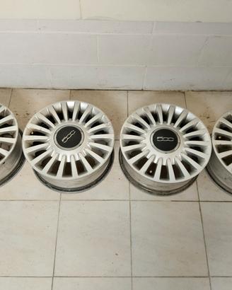 cerchi in lega originali fiat 500 da 15 pollici