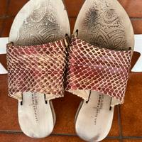 Ciabatta estiva sui toni del rosso