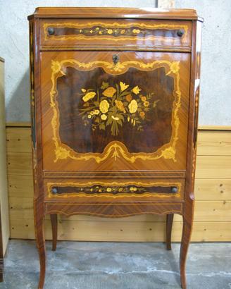 Mobile bar intarsiato anni 60