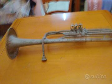 Antico Trombone a Coulisse in Ottone