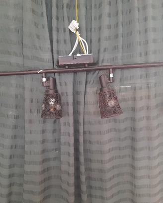 lampadario 4 luci per veranda vintage