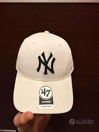 cappello new era bianco regolabile