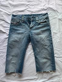bermuda jeans in denim diesel