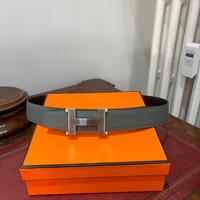 Cintura in pelle martellata reversibile