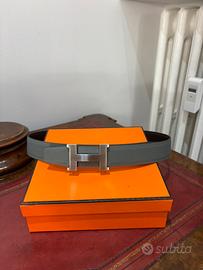 Cintura in pelle martellata reversibile