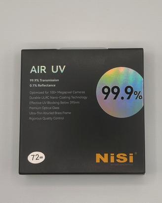 Filtro NiSi Air UV 72mm – Slim, alta qualità