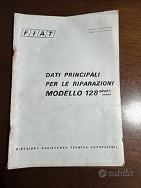 Manuale di riparazione Fiat 128 Sport Coupé - 1972