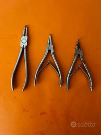 Lotto 3 Pinze Vintage per Anelli Elastici Seeger