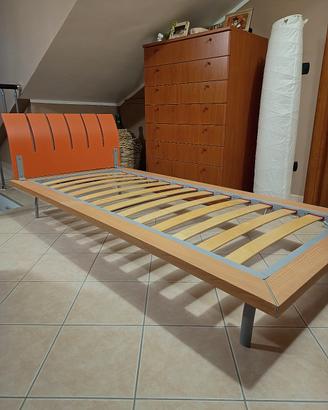 letto singolo  con materasso 