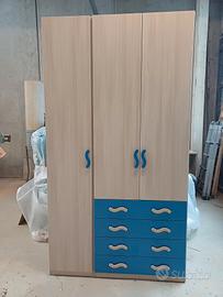 Armadio 3ante con cassetti