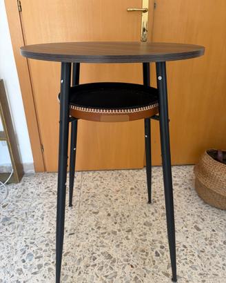 Tavolino rotondo VASAGLE con vano portaoggetti – c
