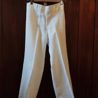 pantalone di lino bianco 