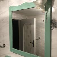 Accessori bagno pino verde decapè – 50 €