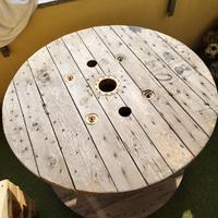 tavolo da giardino in legno da bobina industriale