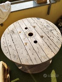 tavolo da giardino in legno da bobina industriale