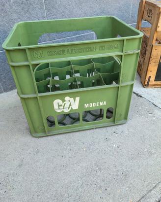 Cassa Portabottiglie CIV Modena Vintage Verde 12
