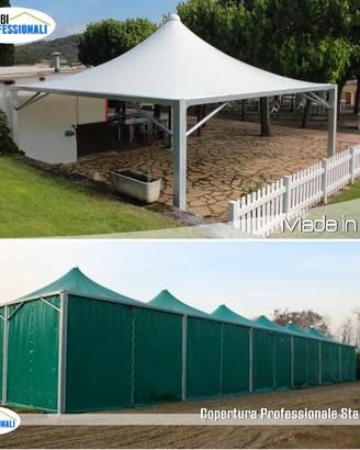 Copertura gazebo 7x7 a punta per bar ristoranti