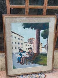 Quadro d’Autore Vintage "Ghetta" – Olio su Tela (6